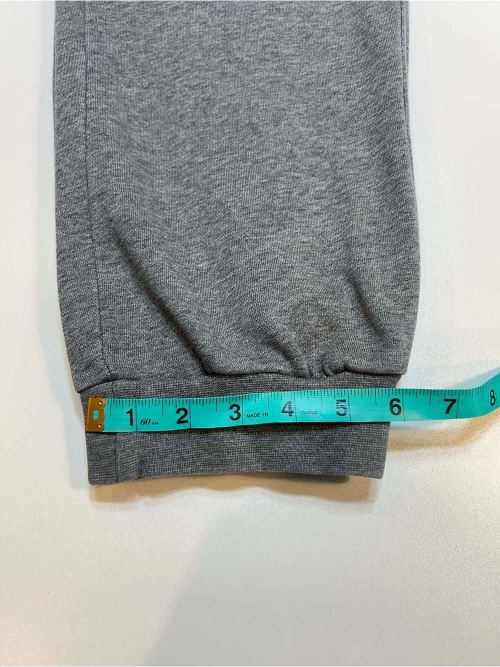 Nike Cuffed Fleece Joggers Heather Grey Neon Volt Drawstring Pants - Picture 6 of 8
